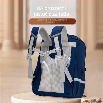 Torba za osnovnu školu s prilagođenim logotipom, vodootporna, ultralak, ortopedska potpora leđa, dvostruki naramenice, karirani uzorak, srednja veličina, Oxford tkanina, za učenike 2.–6. razreda