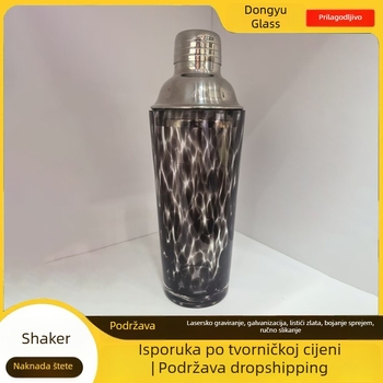 Set za koktele: nehrđajući čelični čajnik, stakleni šejker i bar alati