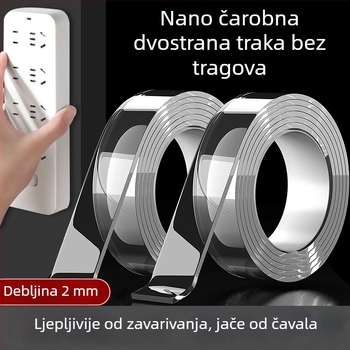 Nano akrilna dvostruka traka, jaka adhezija, prozirna, otporna na pranje, bez ostataka, VHB