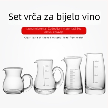 Stakleni set za alkohol s 100 ml graduiranom decanterom, za kućnu i poslovnu upotrebu