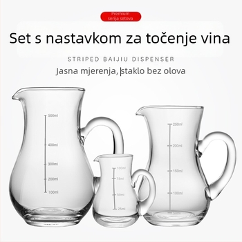 Stakleni set za alkohol s 100 ml graduiranom decanterom, za kućnu i poslovnu upotrebu