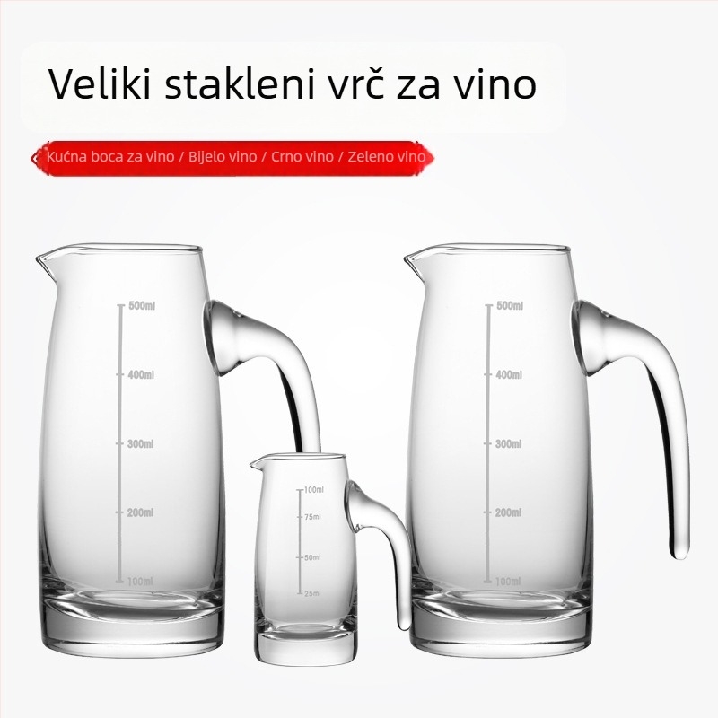 Stakleni set za alkohol s 100 ml graduiranom decanterom, za kućnu i poslovnu upotrebu