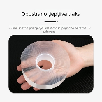 Nano dvostruka akrilna traka za automobil – bez tragova, prozirna, otporna na visoke temperature, jaka adhezija za dekorativne elemente