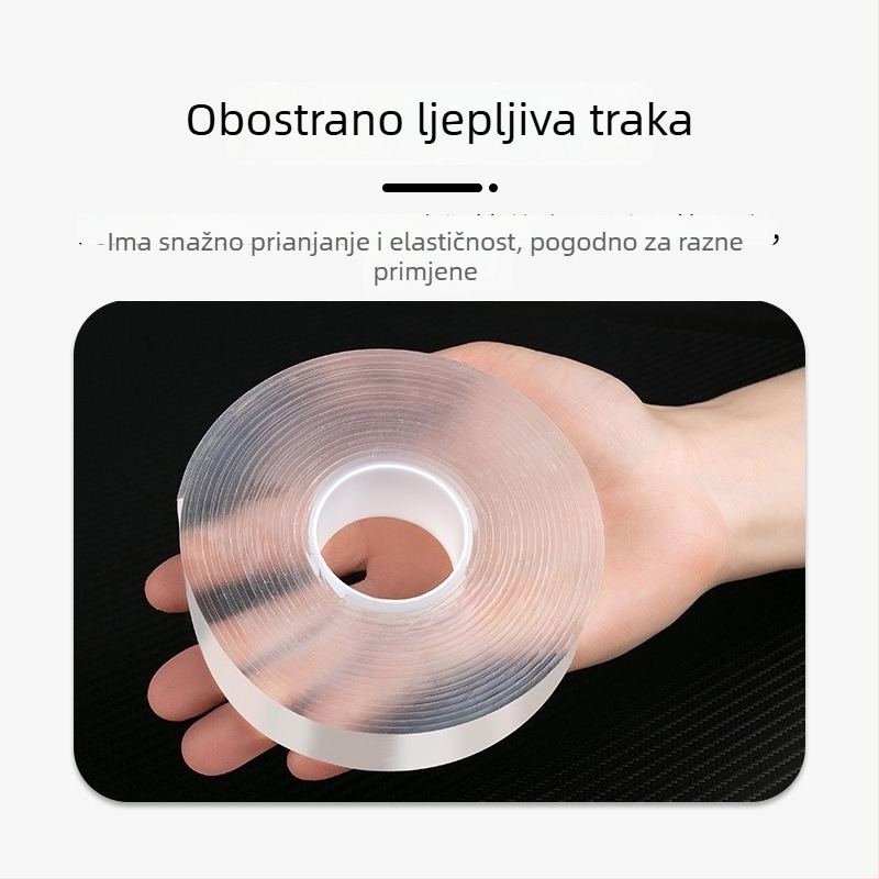 Nano dvostruka akrilna traka za automobil – bez tragova, prozirna, otporna na visoke temperature, jaka adhezija za dekorativne elemente