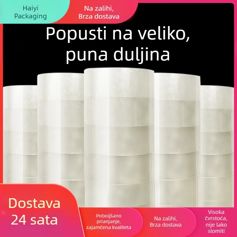 Prozirna traka za pakiranje, snažna, veliki kotur, za zatvaranje i pakiranje