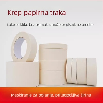 Teksturirana papirna maskirna traka za zidove, bez tragova, za umjetničke projekte i detailing automobila, lako se skida