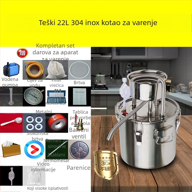 Kućni stroj za distilaciju vina, kompaktni destilator, mali uređaj za alkohol