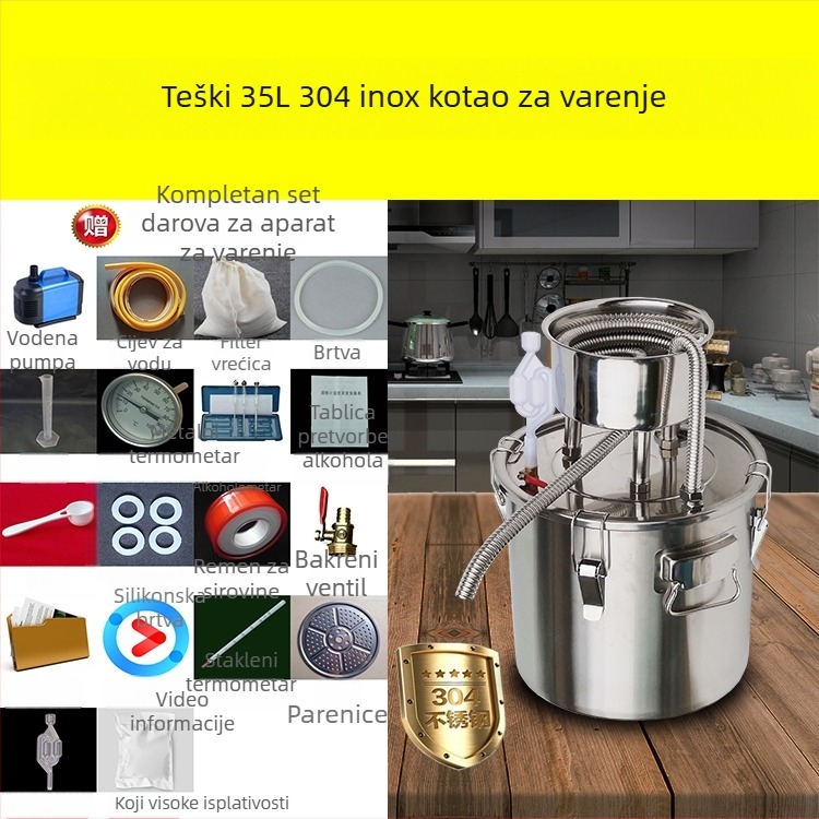 Kućni stroj za distilaciju vina, kompaktni destilator, mali uređaj za alkohol