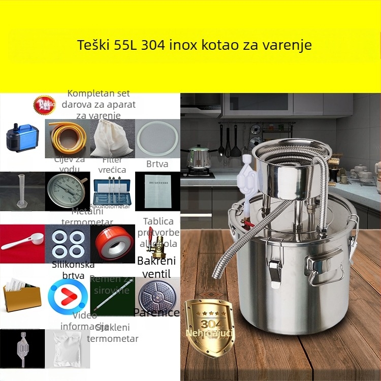 Kućni stroj za distilaciju vina, kompaktni destilator, mali uređaj za alkohol