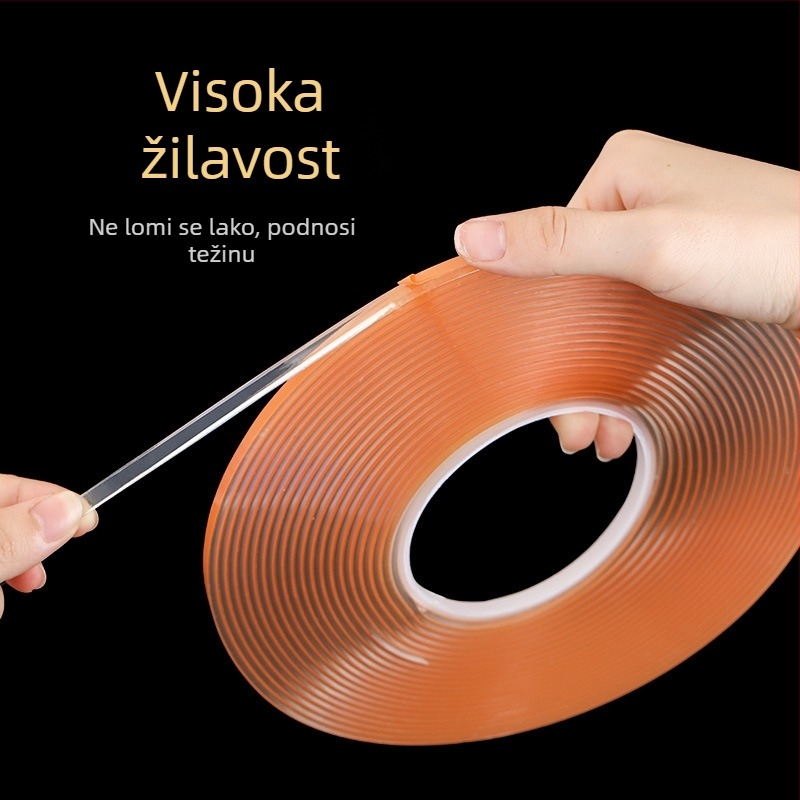 3j Akrilna dvostrano ljepiva traka za slotove kartice, visoka otpornost na temperaturu, prozirna, za Plexiglass i PS