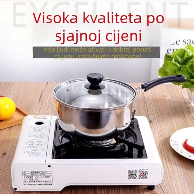 Korejski stil nehrđajućeg čelika posuda za juhu s rešetkom za paru i posudom za mlijeko, s jednom i dvjema ručkama, višenamjenski lonac