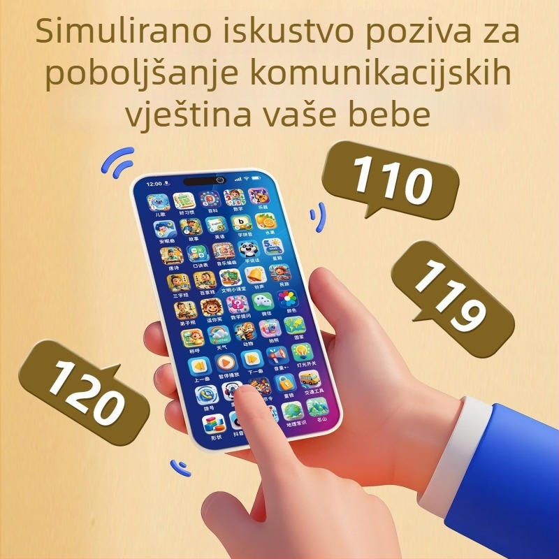 Dječji mobilni telefon – višefunkcionalna edukativna igračka sa glazbom i pričama