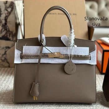 Nova ženska kožna torbica Kelly s otiskom dlana platinske boje, velika kapaciteta, za rame ili crossbody