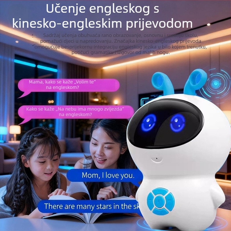 Dječji AI robot za rano obrazovanje: inteligentan robot za pričanje priča, interaktivni chat i glasovna interakcija