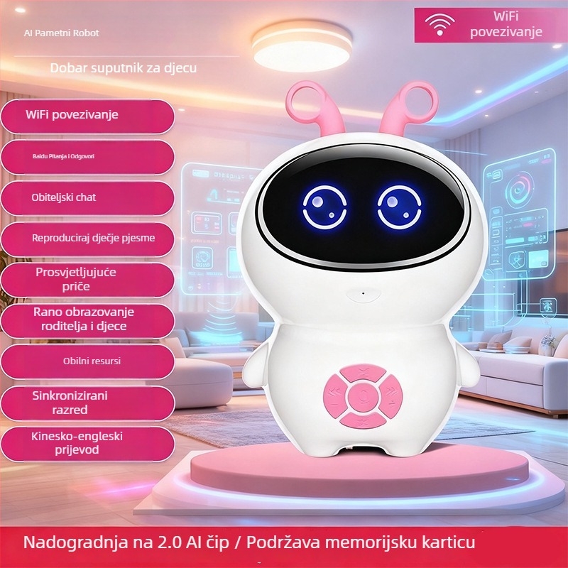 Dječji AI robot za rano obrazovanje: inteligentan robot za pričanje priča, interaktivni chat i glasovna interakcija