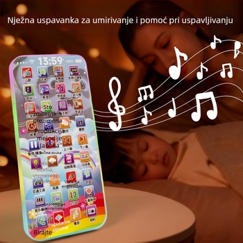 Dječji telefon s dodirnim zaslonom — edukativna igračka s pjesmama i pričama, interaktivno učenje