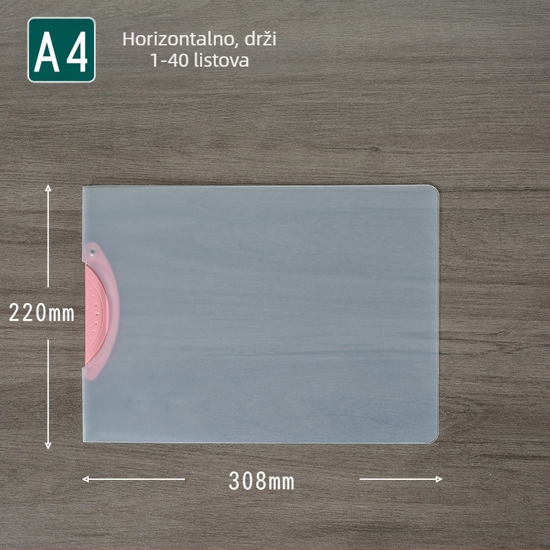 Rotirajući stezaljka za pohranu dokumenata, prozirni dosje za izvješća, A4 format, model EQ321, štapić za stezanje, poklopac A5, B5 format