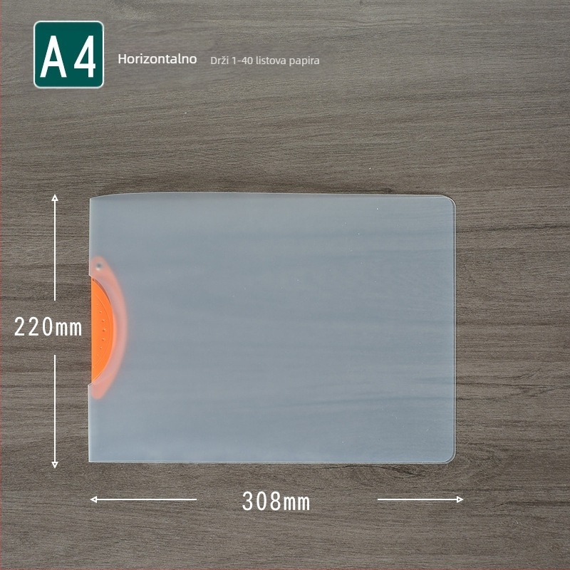 Rotirajući stezaljka za pohranu dokumenata, prozirni dosje za izvješća, A4 format, model EQ321, štapić za stezanje, poklopac A5, B5 format