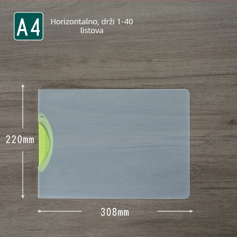 Rotirajući stezaljka za pohranu dokumenata, prozirni dosje za izvješća, A4 format, model EQ321, štapić za stezanje, poklopac A5, B5 format