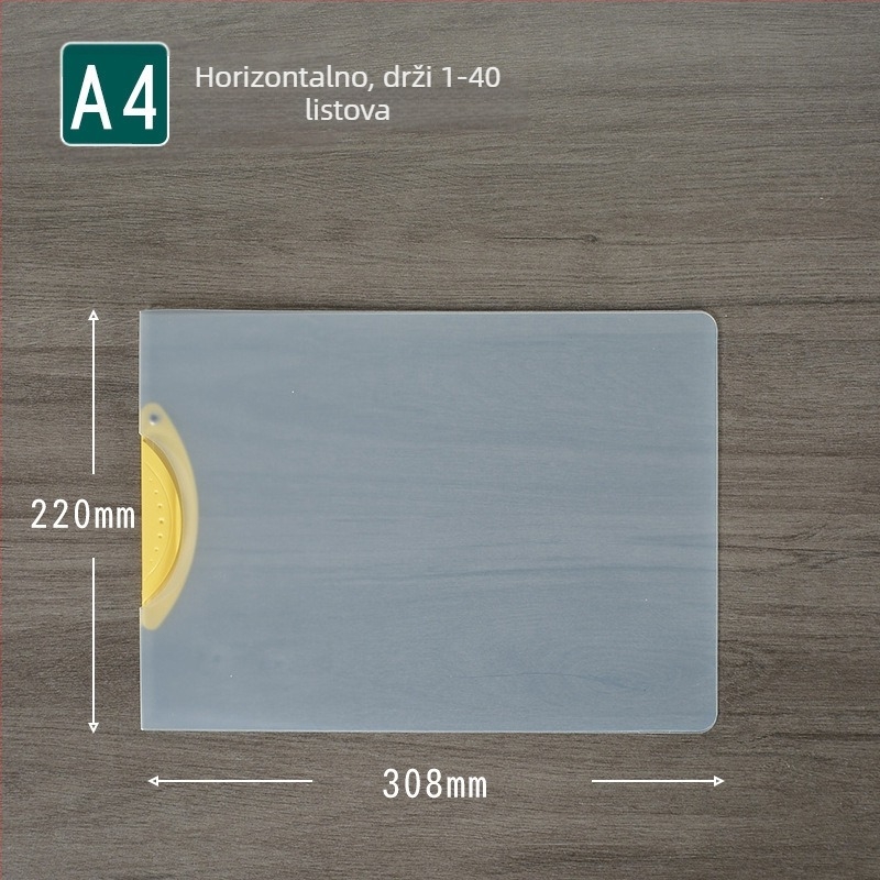Rotirajući stezaljka za pohranu dokumenata, prozirni dosje za izvješća, A4 format, model EQ321, štapić za stezanje, poklopac A5, B5 format