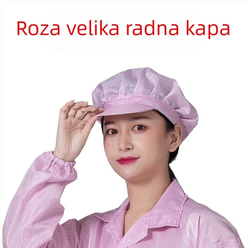 Dugi antistatični radni kaput, otporan na prašinu, plavi, unisex
