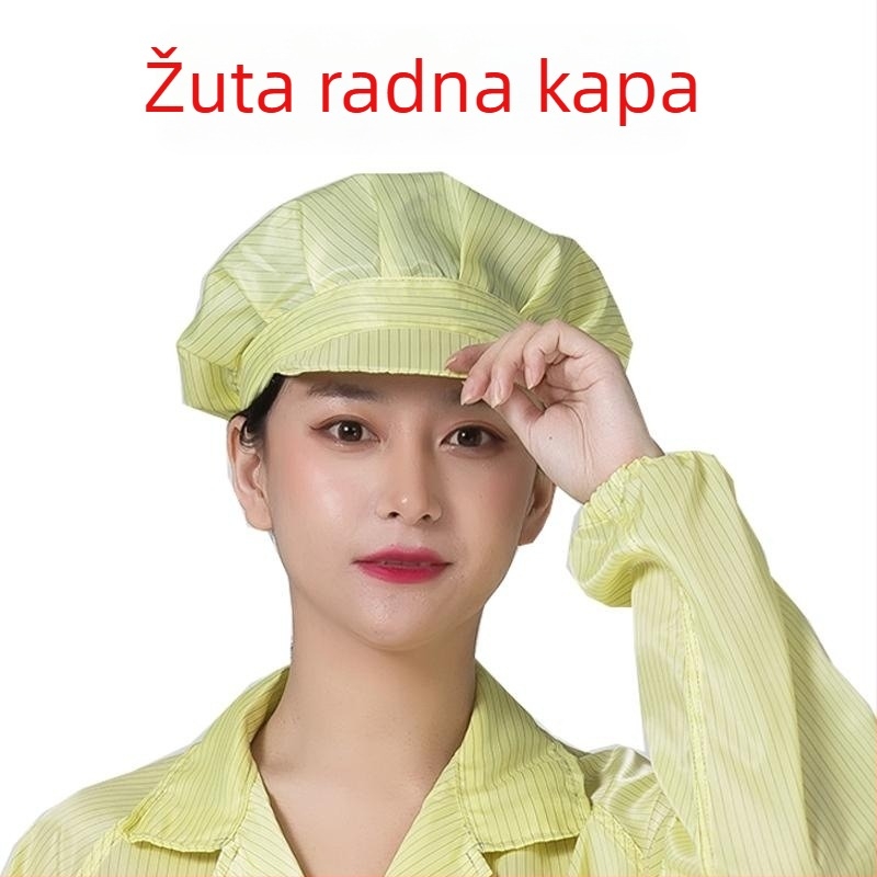 Dugi antistatični radni kaput, otporan na prašinu, plavi, unisex