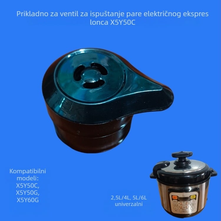 Triangular brand električni lonac za pritisak – ventil za ispuštanje zraka, sigurnosni ventil, regulator tlaka, hemisferni parni ventil, pribor