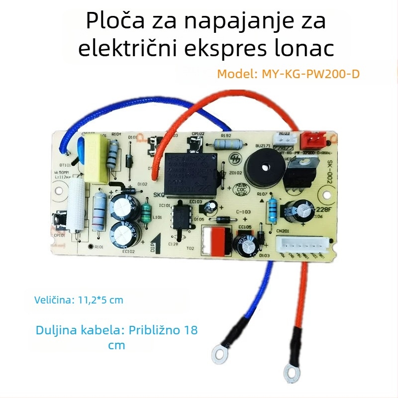 Ploča za napajanje za električni tlak kuhalo, modeli 502A1, MY-12CS503A, MY-12CS603A