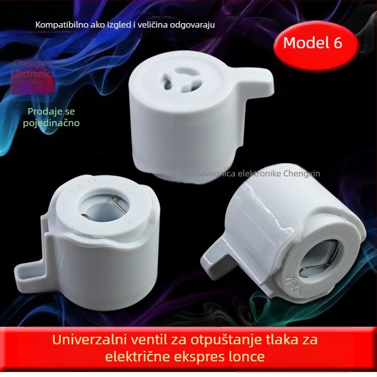 Pribor za električni lonac na tlak: ventil za oslobađanje tlaka, izlazni ventil, ventil za ograničenje tlaka, sigurnosni ventil, ventil pare, redukcijski ventil