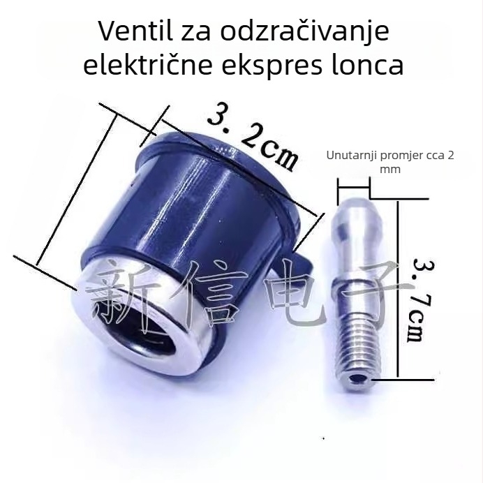 Električna posuda za kuhanje pod tlakom: ventil oslobađanja tlaka, ispušni ventil, sigurnosni i ograničavajući ventili, ventil za paru i redukcijski ventil, s čeličnom ispušnom cijevi