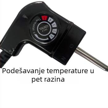 Britanski stil tro-pinski napajajući kabel, 13A, čist bakar, termostatski vod za električnu lonac/grijalicu, ravni utikač