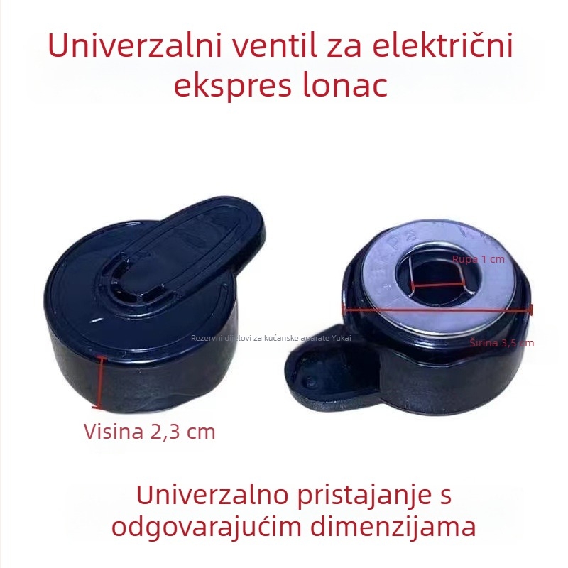Pribor za električnu posudu pod pritiskom: izlazni ventil, ventil za ograničenje tlaka, deflacijski ventil, ventil za oslobađanje tlaka, zračni ventil, sigurnosni ventil, težina čekića, 90 kPa