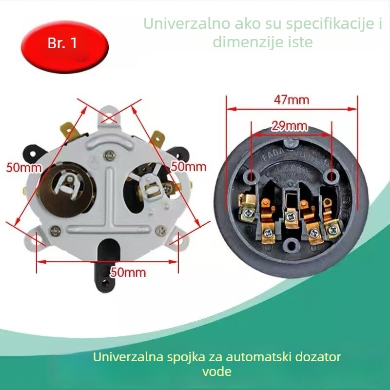 Automatska baza napajanja za električno kuhalo s termostatom, univerzalni spoj kuhala i prekidač kontrole temperature