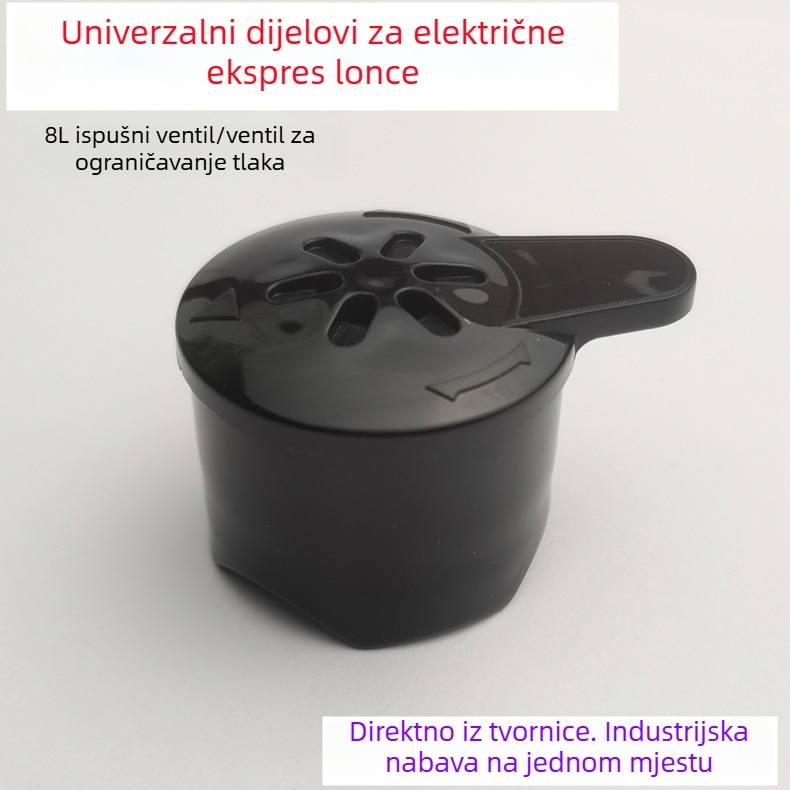 Ventil za ispuštanje tlaka za električni lonac za kuhanje pod pritiskom od 8 litara, brtva s težinom i sigurnosni ventil tlaka