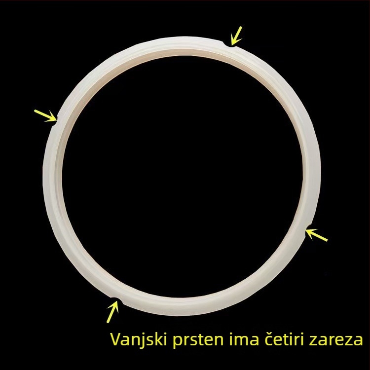 Set brtvila za električno kuhalo s tlakom 5 L – 22 cm silikonasti brtvilo i 22 cm gumeno brtvilo