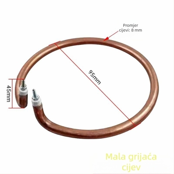 Višenamjenski grijni prsten za električni lonac i wok; bakrom obložena grijaća cijev – dodaci, veličine veliki, srednji i mali