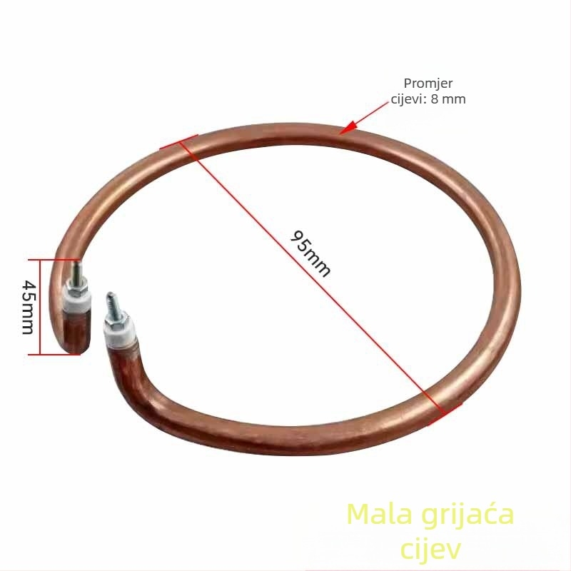 Višenamjenski grijni prsten za električni lonac i wok; bakrom obložena grijaća cijev – dodaci, veličine veliki, srednji i mali