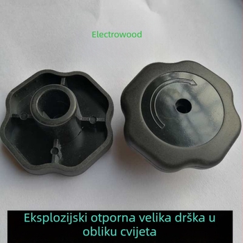 Bakelit pribor za tlak kuhalo: okretni poklop s rotirajućom ručkom i gumbom za zaključavanje