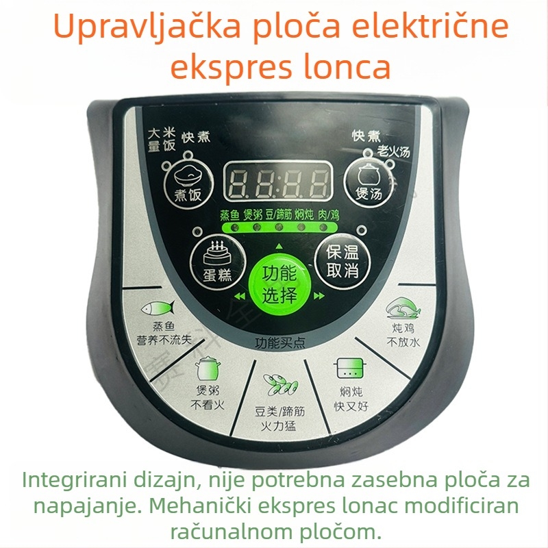 Nova hemisferna crvena pločica za upravljanje električnim loncem pod pritiskom — trokutasta, integrirana univerzalna pločica za popravak