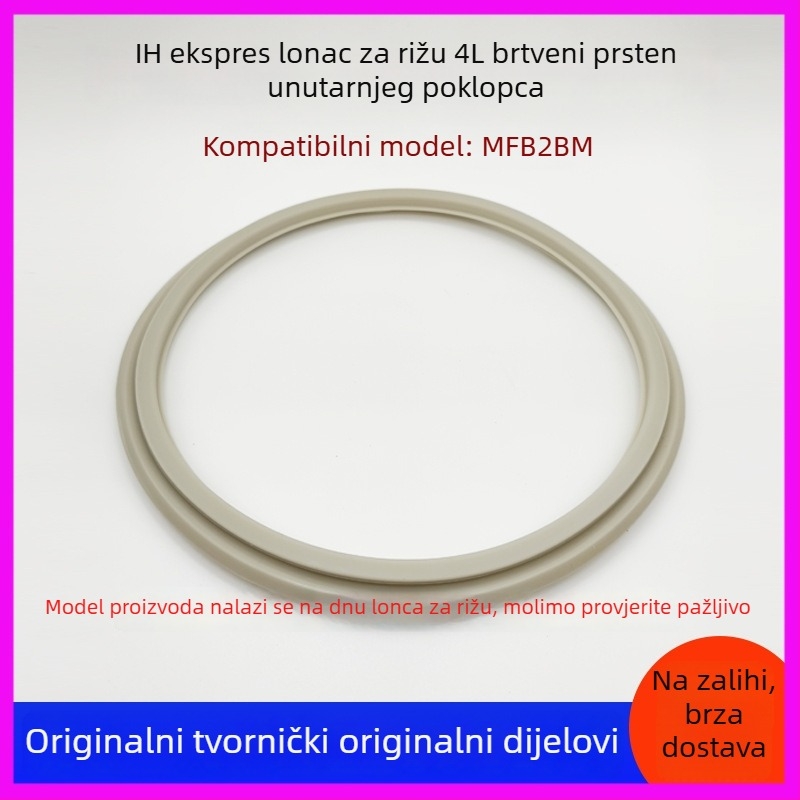 IH aparat za kuhanje riže MFB2BM 4L Unutarnji poklopac Brtveni Silikonski Prsten