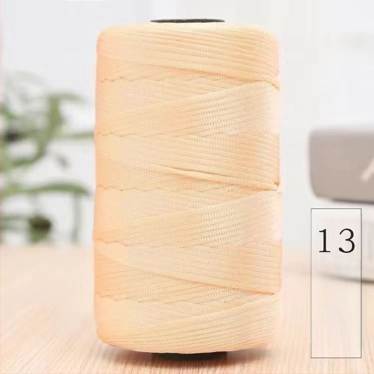 Letnja mercerisana pamuk-lan plosna pređa, lagana ice silk pređa za heklanje kapa, torbi i jastuka