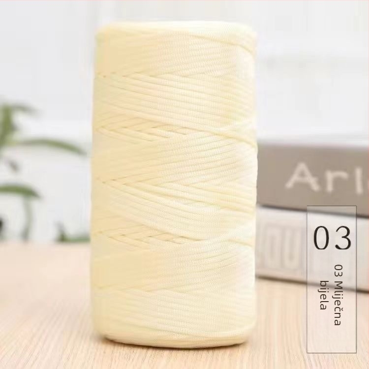 Letnja mercerisana pamuk-lan plosna pređa, lagana ice silk pređa za heklanje kapa, torbi i jastuka