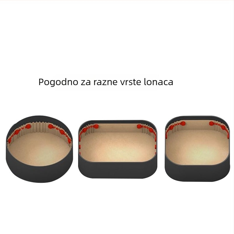 Univerzalni magnetski držač od silikona za papirnu podlogu u fritezi na zrak, otporan na visoke temperature, silikon prehrambene kvalitete