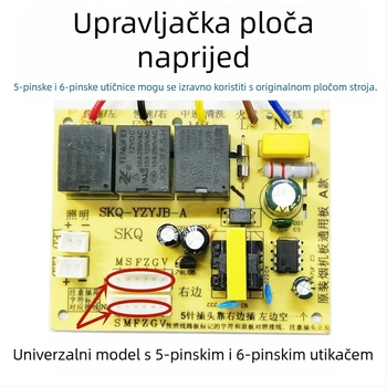 Univerzalna ploča za upravljanje i napajanje kuhinjskog napa, ploča za popravak upravljačkog sklopa, kompatibilna s 5‑pin i 6‑pin konektorima