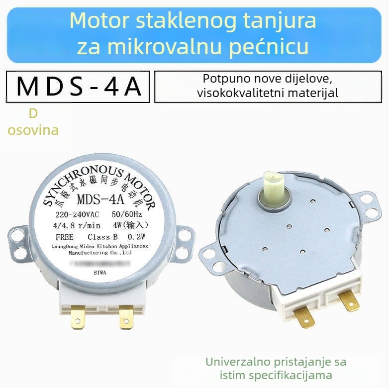 Sinkroni motor za okretni tanjur mikrovalne pećnice, MDS-4A, 220V