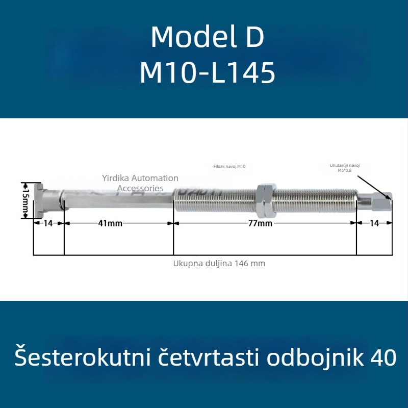 Vakuumska čašica za industrijski robotski ramenski sustav, dugačkog traku ovalnog oblika, silikon otporan na visoke temperature, antistat.