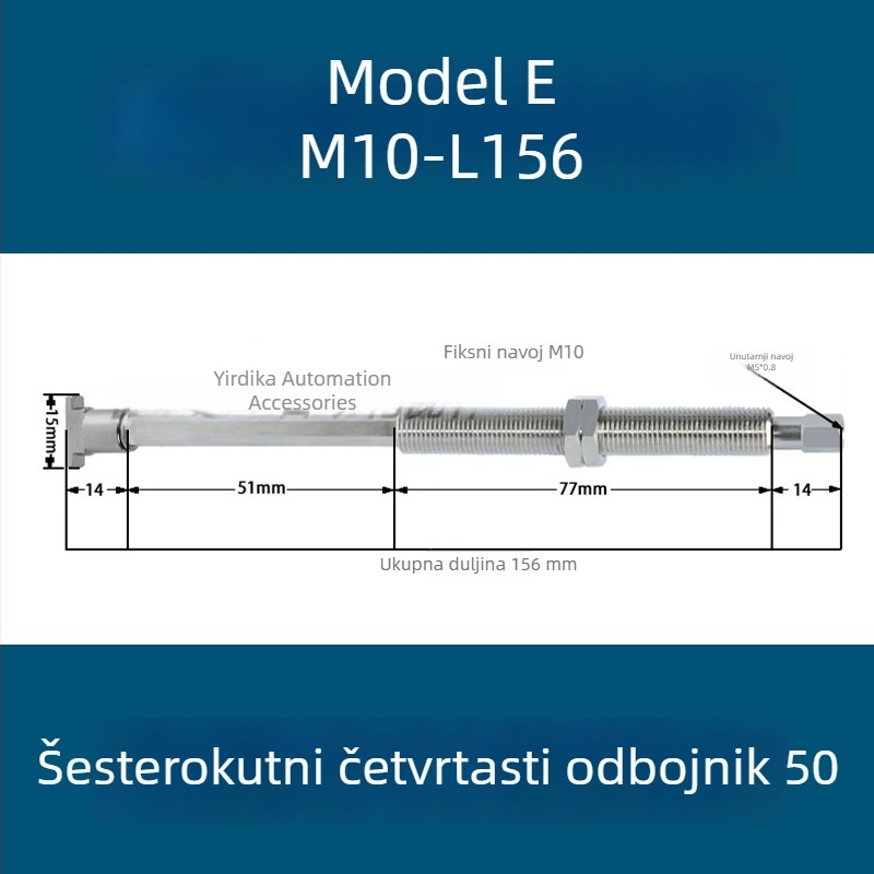 Vakuumska čašica za industrijski robotski ramenski sustav, dugačkog traku ovalnog oblika, silikon otporan na visoke temperature, antistat.