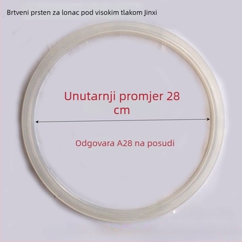 Jinxi silikonasti brtveni prsten za lonac pod pritiskom – brtveni prsten od aluminijske legure i nehrđajućeg čelika, kuhinjski dodaci