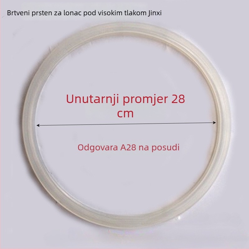 Jinxi silikonasti brtveni prsten za lonac pod pritiskom – brtveni prsten od aluminijske legure i nehrđajućeg čelika, kuhinjski dodaci