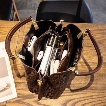 Ženska torba od prave kože s laganim dojmom luksuza, tote torba s printom, za rameno ili crossbody
